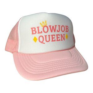 Blowjob Queen funny trucker hat Summer beach boating bachelorette party favor